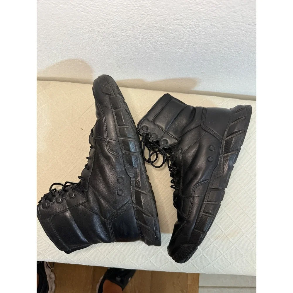 Oakley Boots Mens Black Leather Tactical Combat 7.5 Light Assault Military Style